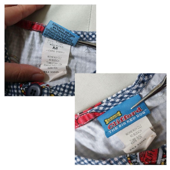 2002 Scholastic Clifford the Big Red Dog scrub shirt - Picture 8 of 8